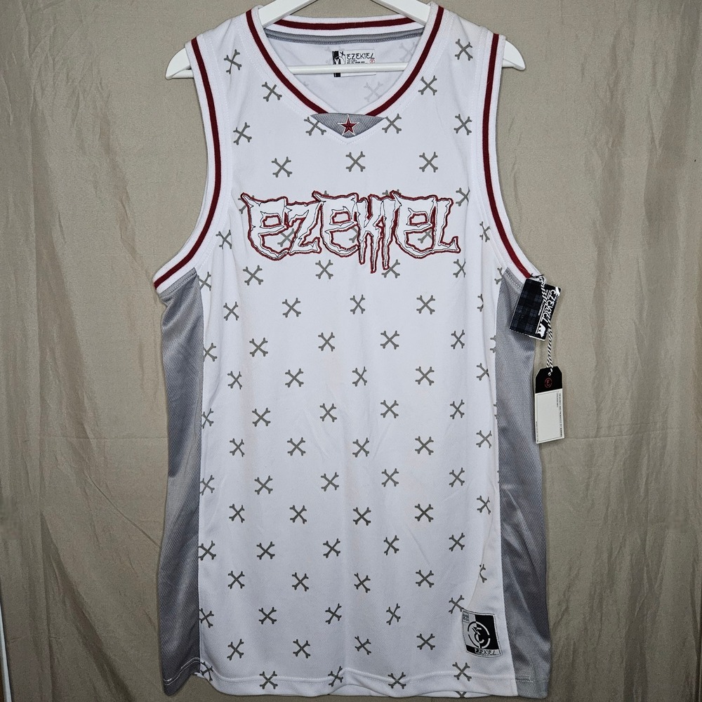 Ezekiel Basketball Jersey Bone Print Athletic Sleeveless Tank Top - Picture 1 of 5